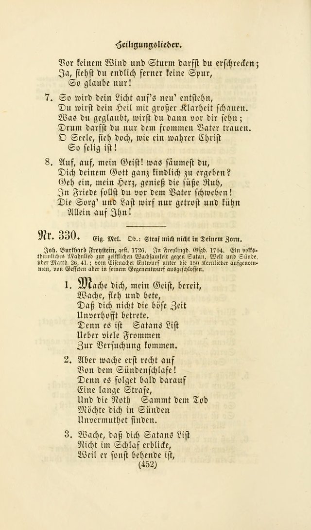 Deutsches Gesang- und Choralbuch: eine Auswahl geistlicher Lieder ... Neue, verbesserte und verhmehrte Aufl. page 449