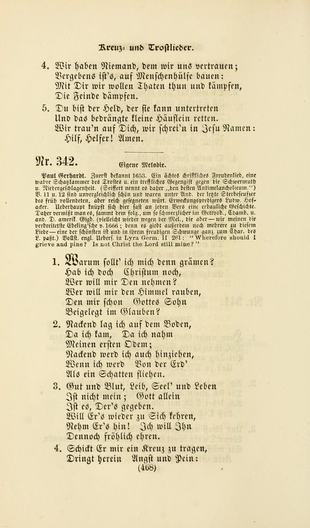 Deutsches Gesang- und Choralbuch: eine Auswahl geistlicher Lieder ... Neue, verbesserte und verhmehrte Aufl. page 465