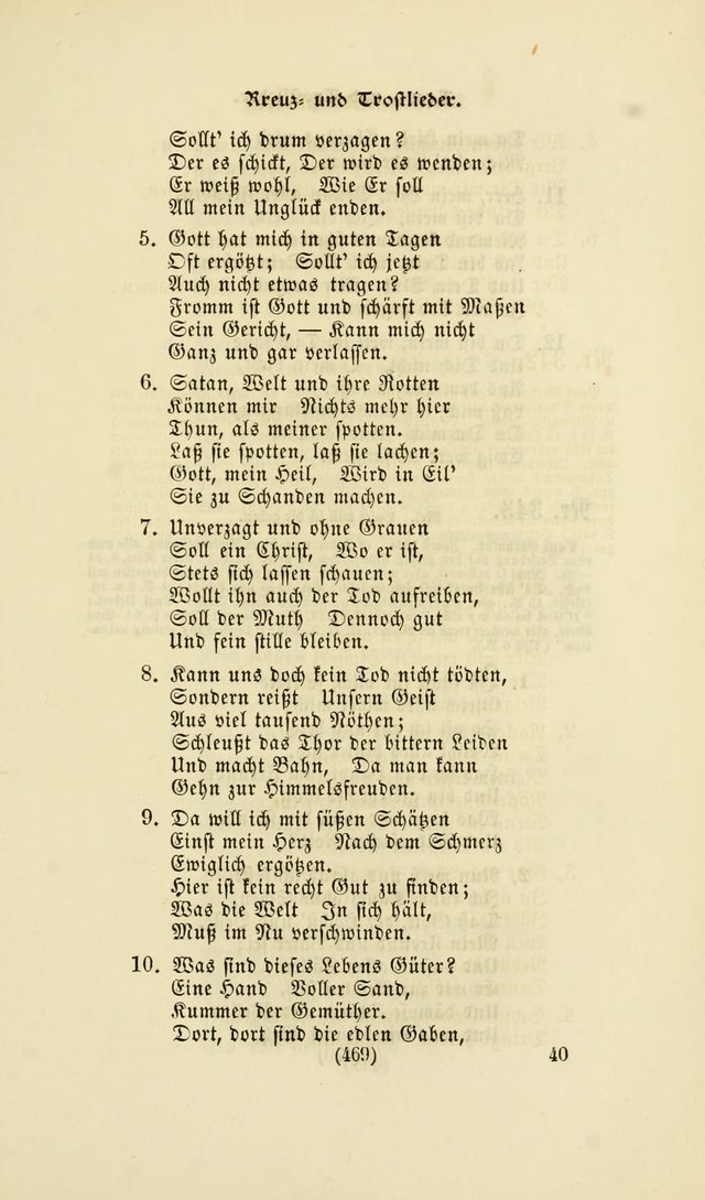 Deutsches Gesang- und Choralbuch: eine Auswahl geistlicher Lieder ... Neue, verbesserte und verhmehrte Aufl. page 466