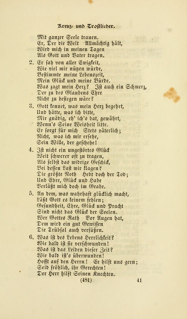 Deutsches Gesang- und Choralbuch: eine Auswahl geistlicher Lieder ... Neue, verbesserte und verhmehrte Aufl. page 478