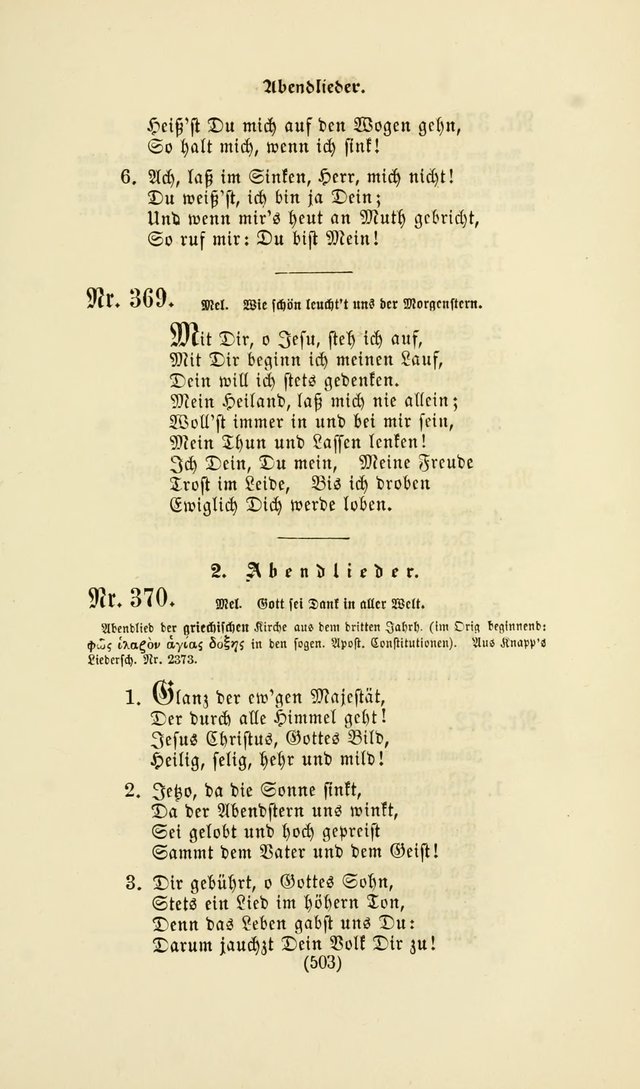 Deutsches Gesang- und Choralbuch: eine Auswahl geistlicher Lieder ... Neue, verbesserte und verhmehrte Aufl. page 500
