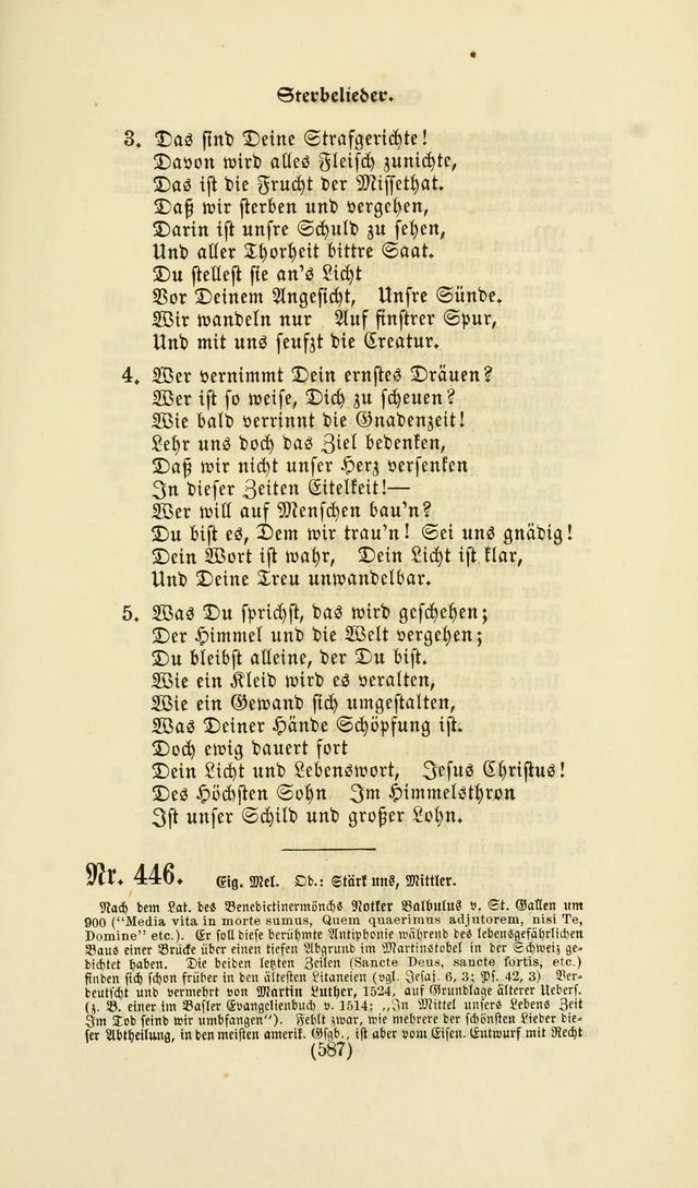 Deutsches Gesang- und Choralbuch: eine Auswahl geistlicher Lieder ... Neue, verbesserte und verhmehrte Aufl. page 584