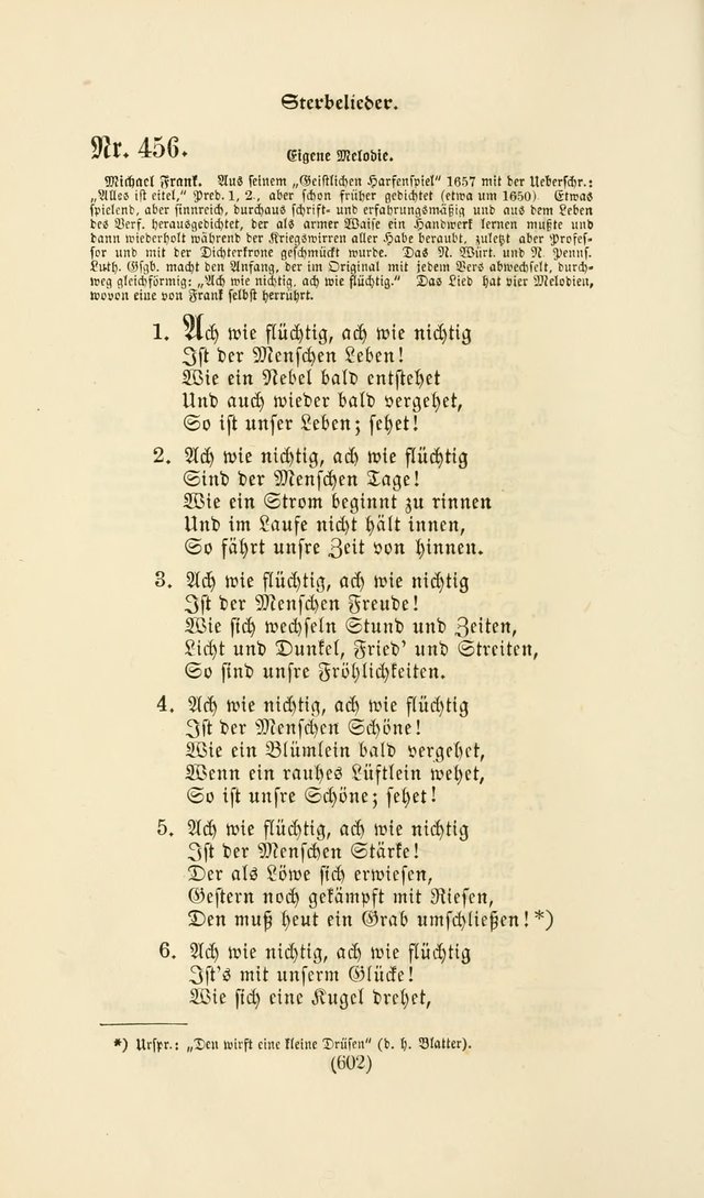 Deutsches Gesang- und Choralbuch: eine Auswahl geistlicher Lieder ... Neue, verbesserte und verhmehrte Aufl. page 599