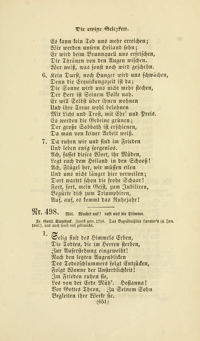 Deutsches Gesang- und Choralbuch: eine Auswahl geistlicher Lieder ... Neue, verbesserte und verhmehrte Aufl. page 648