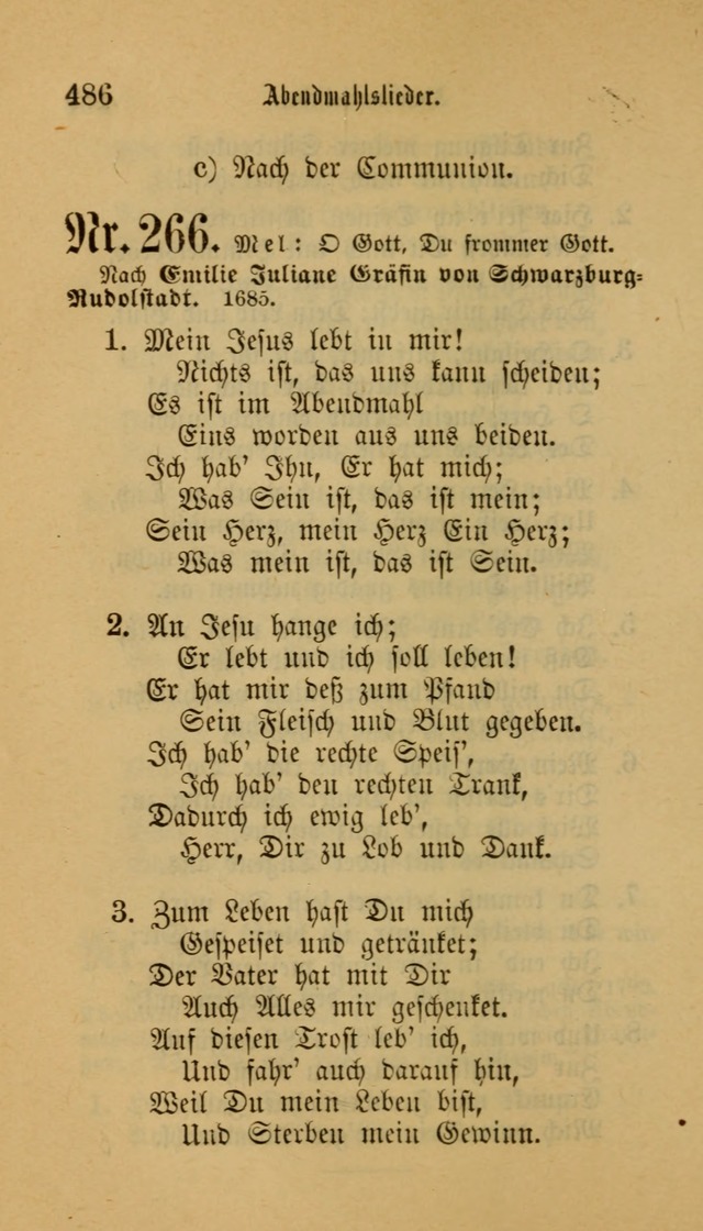 Deutsches Gesangbuch: eine auswahl geistlicher Lieder aus allen Zeiten der Christlichen Kirche für kirchliche und häusliche Gebrauch (Neue, verb. und verm. Aufl) page 488