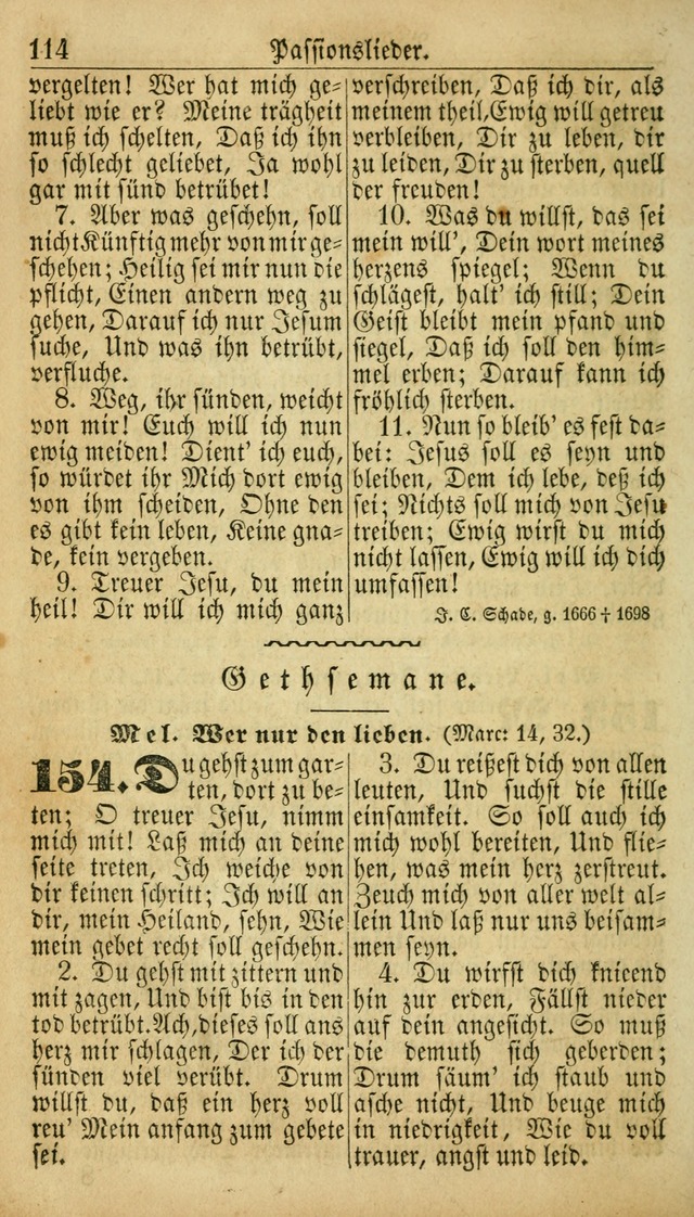 Deutsches Gesangbuch für die Evangelisch-Luterische Kirche in den Vereinigten Staaten: herausgegeben mit kirchlicher Genehmigung  page 114