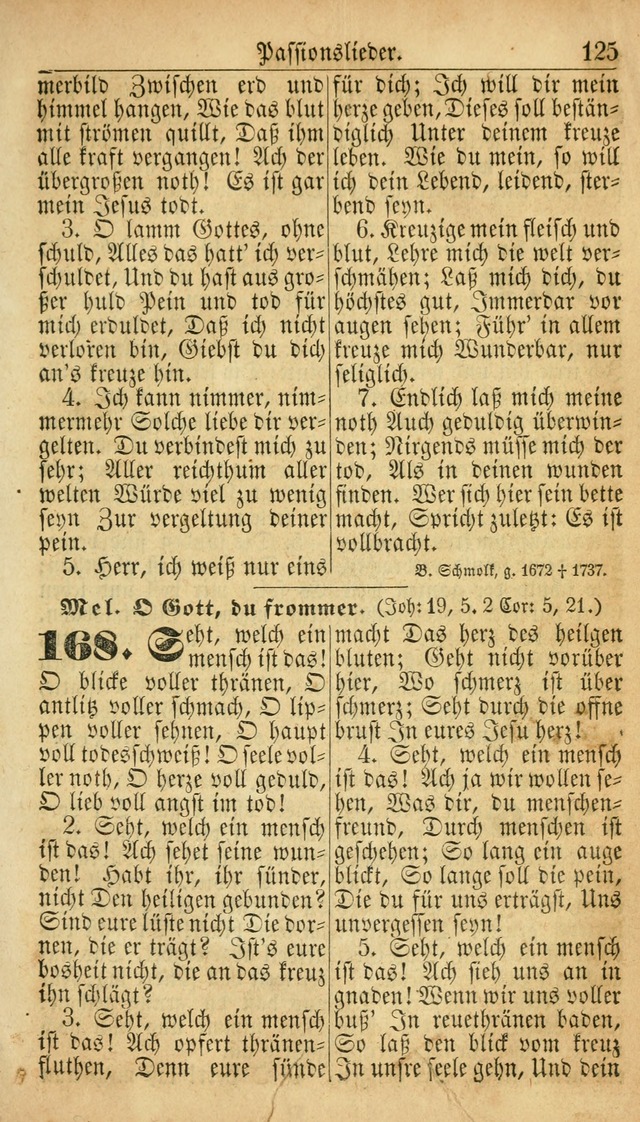 Deutsches Gesangbuch für die Evangelisch-Luterische Kirche in den Vereinigten Staaten: herausgegeben mit kirchlicher Genehmigung  page 125