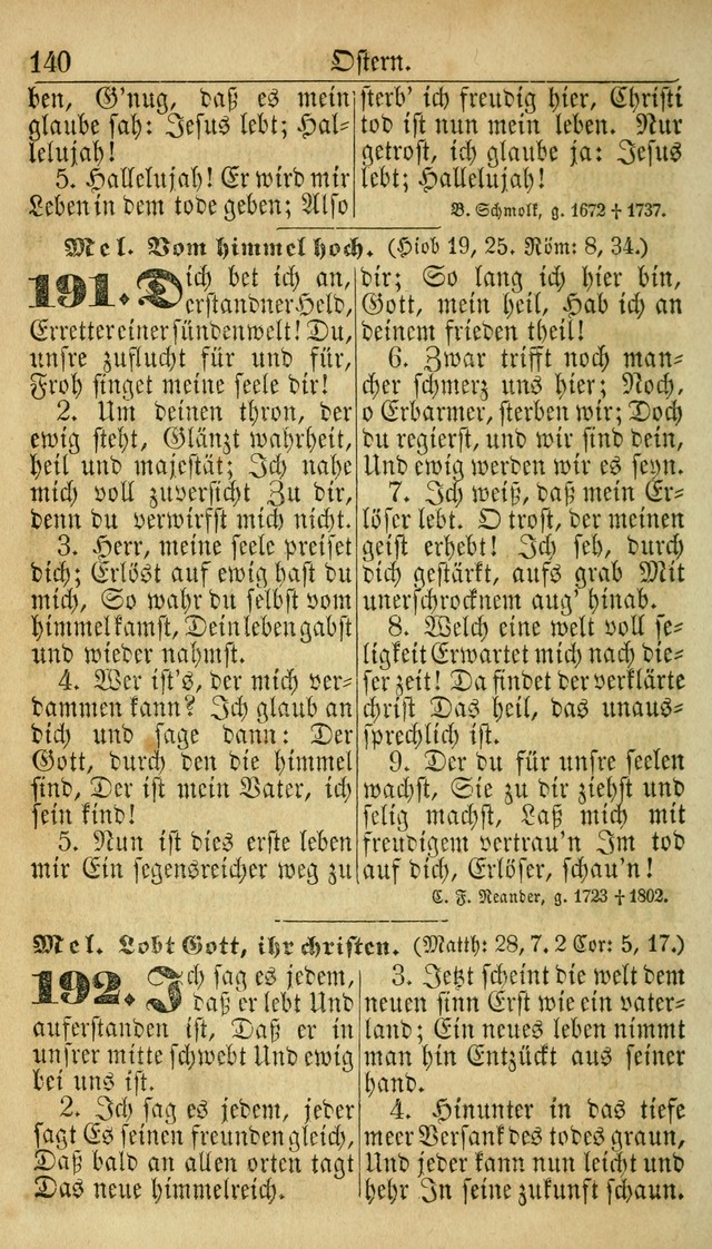 Deutsches Gesangbuch für die Evangelisch-Luterische Kirche in den Vereinigten Staaten: herausgegeben mit kirchlicher Genehmigung  page 140