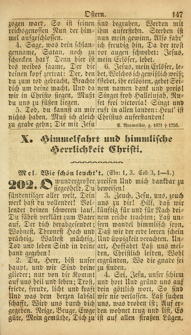 Deutsches Gesangbuch für die Evangelisch-Luterische Kirche in den Vereinigten Staaten: herausgegeben mit kirchlicher Genehmigung  page 147