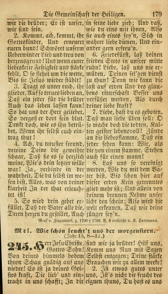 Deutsches Gesangbuch für die Evangelisch-Luterische Kirche in den Vereinigten Staaten: herausgegeben mit kirchlicher Genehmigung  page 179