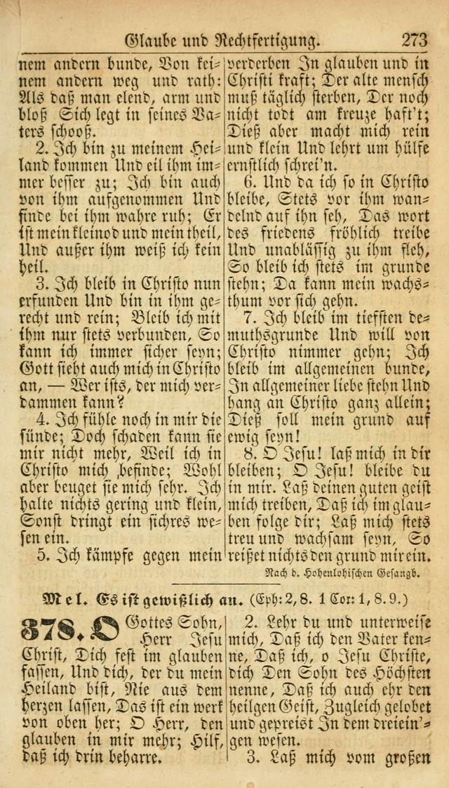 Deutsches Gesangbuch für die Evangelisch-Luterische Kirche in den Vereinigten Staaten: herausgegeben mit kirchlicher Genehmigung  page 273