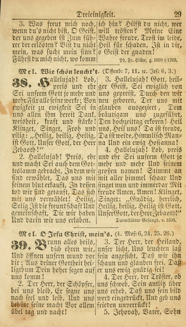 Deutsches Gesangbuch für die Evangelisch-Luterische Kirche in den Vereinigten Staaten: herausgegeben mit kirchlicher Genehmigung  page 29