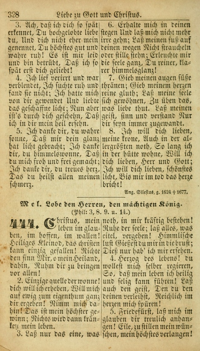 Deutsches Gesangbuch für die Evangelisch-Luterische Kirche in den Vereinigten Staaten: herausgegeben mit kirchlicher Genehmigung  page 328