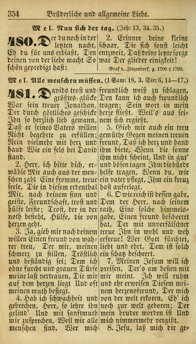 Deutsches Gesangbuch für die Evangelisch-Luterische Kirche in den Vereinigten Staaten: herausgegeben mit kirchlicher Genehmigung  page 354