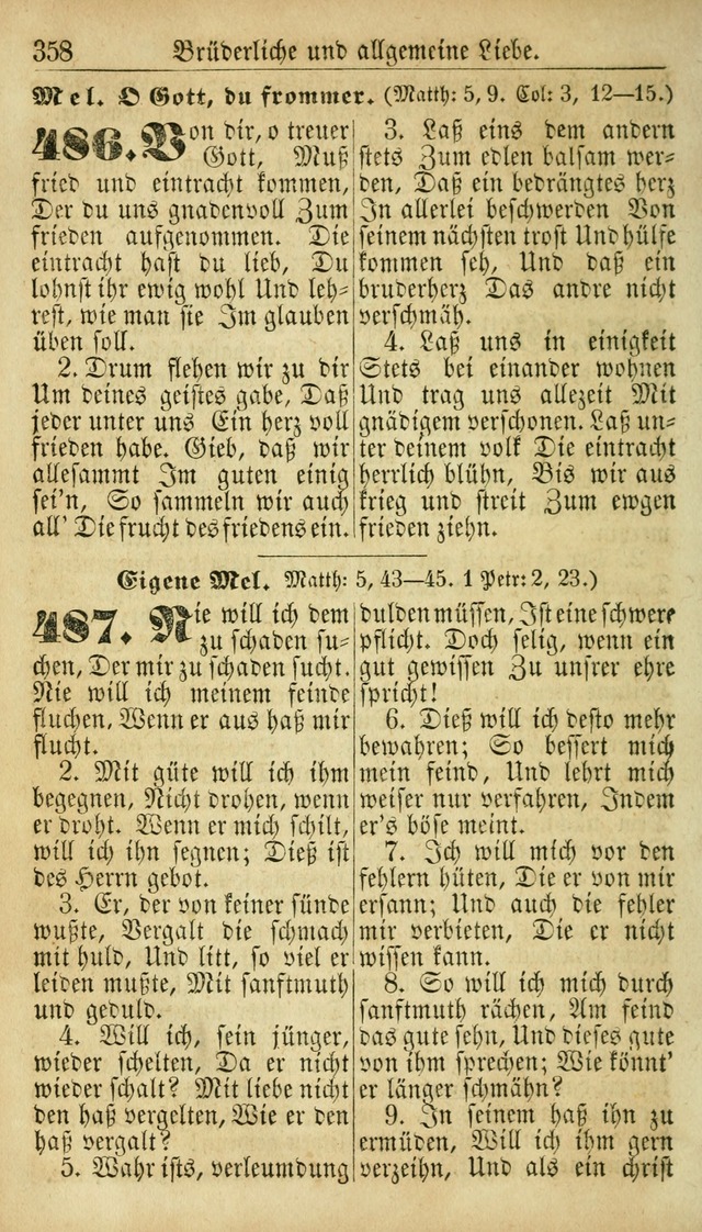 Deutsches Gesangbuch für die Evangelisch-Luterische Kirche in den Vereinigten Staaten: herausgegeben mit kirchlicher Genehmigung  page 358