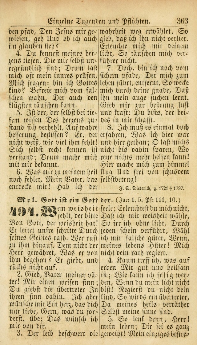 Deutsches Gesangbuch für die Evangelisch-Luterische Kirche in den Vereinigten Staaten: herausgegeben mit kirchlicher Genehmigung  page 363