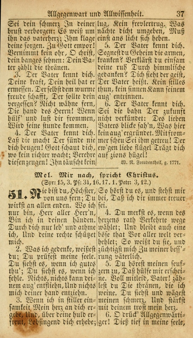 Deutsches Gesangbuch für die Evangelisch-Luterische Kirche in den Vereinigten Staaten: herausgegeben mit kirchlicher Genehmigung  page 37