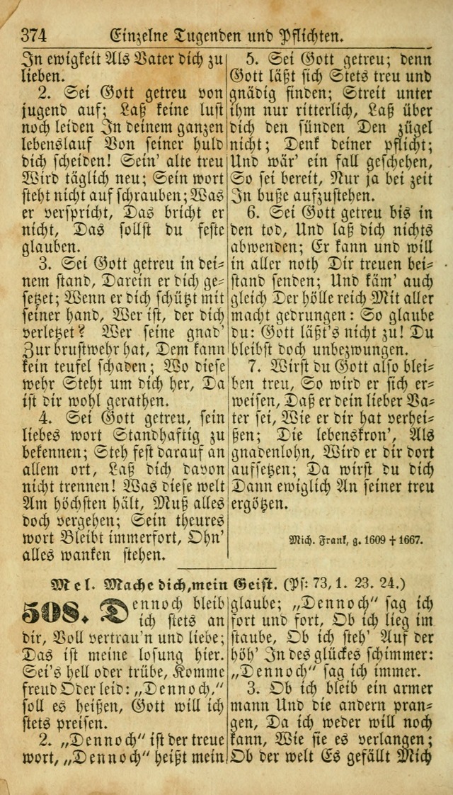 Deutsches Gesangbuch für die Evangelisch-Luterische Kirche in den Vereinigten Staaten: herausgegeben mit kirchlicher Genehmigung  page 374