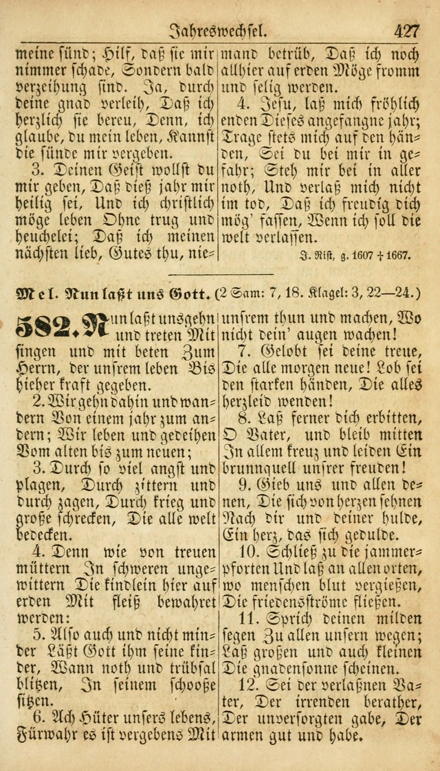 Deutsches Gesangbuch für die Evangelisch-Luterische Kirche in den Vereinigten Staaten: herausgegeben mit kirchlicher Genehmigung  page 427