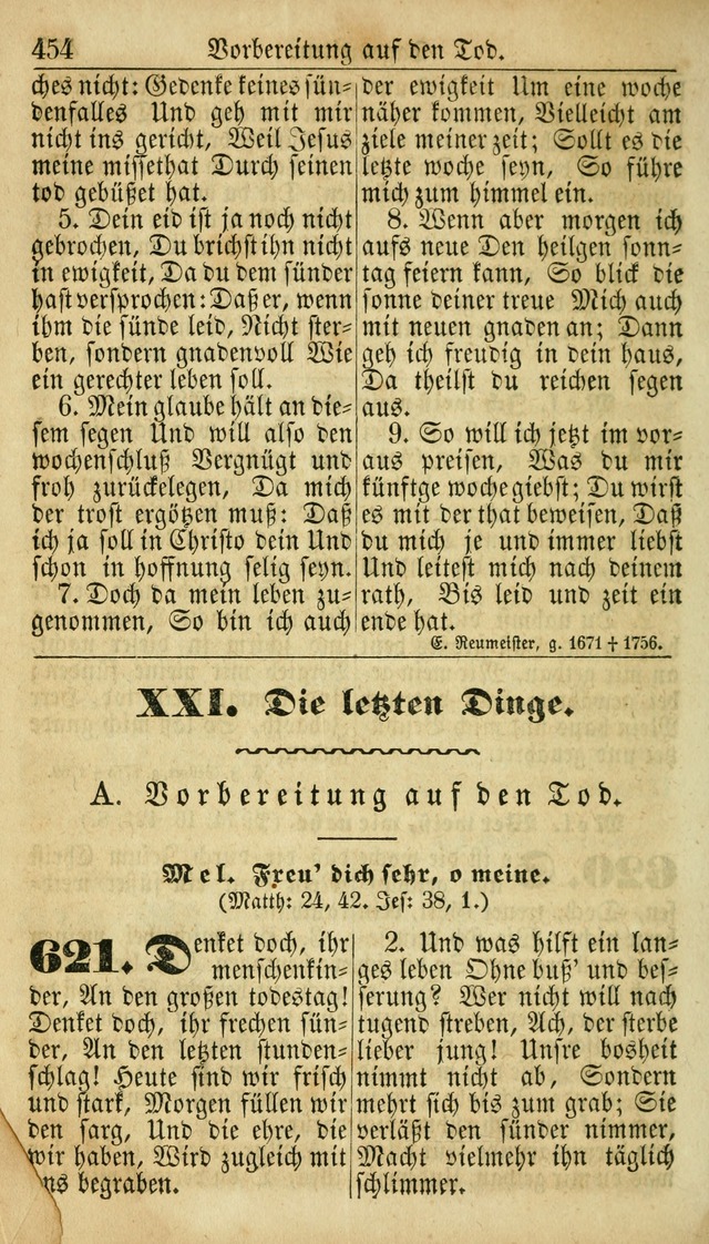 Deutsches Gesangbuch für die Evangelisch-Luterische Kirche in den Vereinigten Staaten: herausgegeben mit kirchlicher Genehmigung  page 454