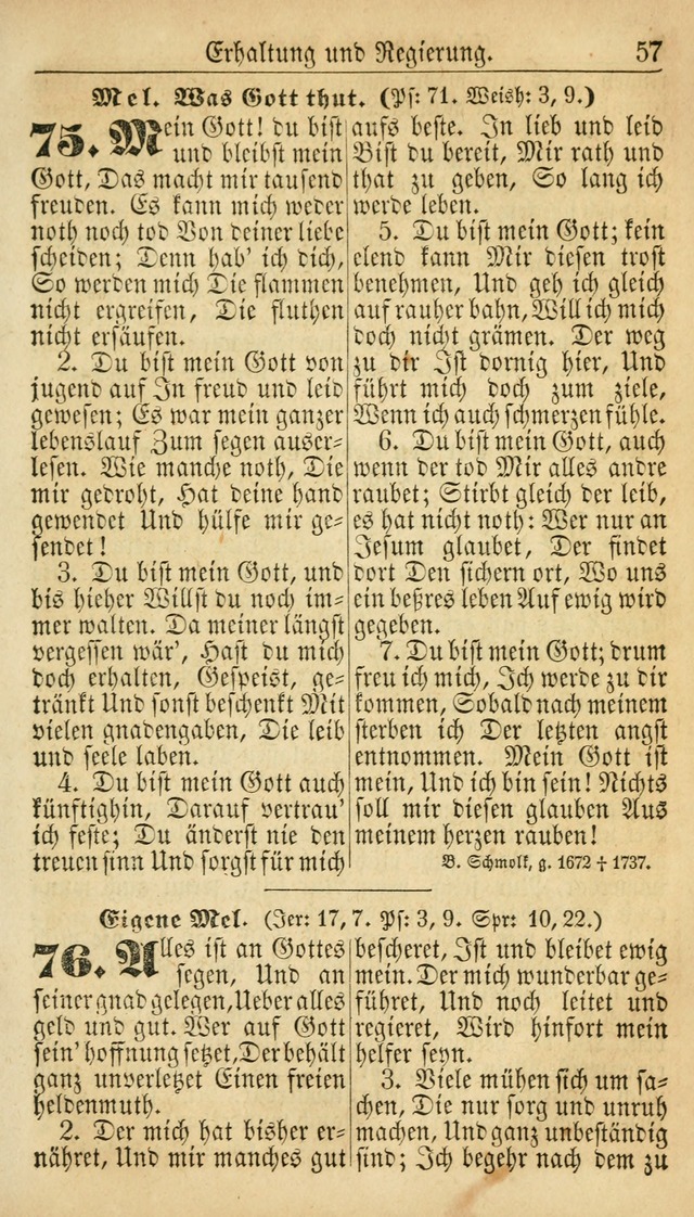 Deutsches Gesangbuch für die Evangelisch-Luterische Kirche in den Vereinigten Staaten: herausgegeben mit kirchlicher Genehmigung  page 57