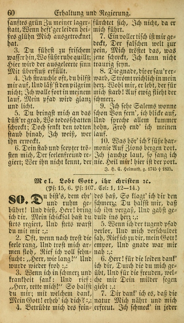 Deutsches Gesangbuch für die Evangelisch-Luterische Kirche in den Vereinigten Staaten: herausgegeben mit kirchlicher Genehmigung  page 60
