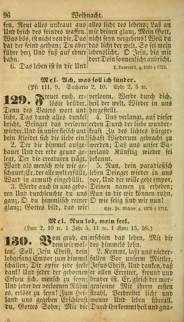 Deutsches Gesangbuch für die Evangelisch-Luterische Kirche in den Vereinigten Staaten: herausgegeben mit kirchlicher Genehmigung  page 96