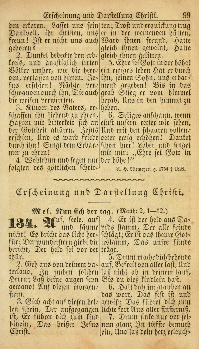 Deutsches Gesangbuch für die Evangelisch-Luterische Kirche in den Vereinigten Staaten: herausgegeben mit kirchlicher Genehmigung  page 99