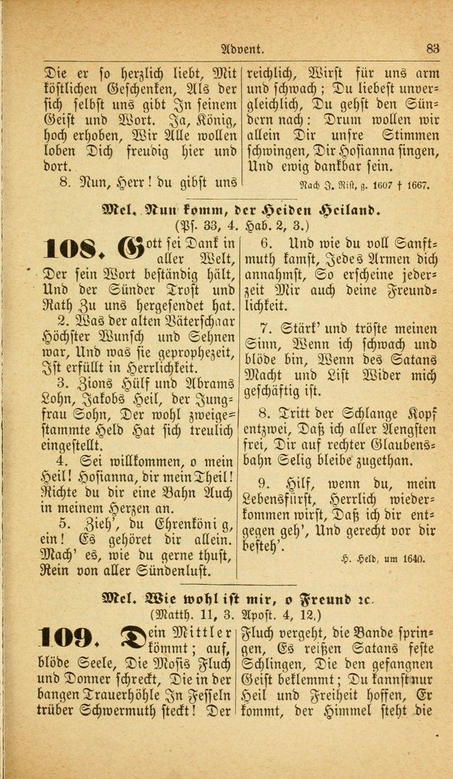 Deutsches Gesangbuch: für den Evangelisch-Lutherische Kirche in den Vereinigten Staaten herausgegen mit kirchlicher Genehmigung  page 137