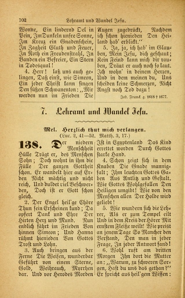Deutsches Gesangbuch: für den Evangelisch-Lutherische Kirche in den Vereinigten Staaten herausgegen mit kirchlicher Genehmigung  page 156