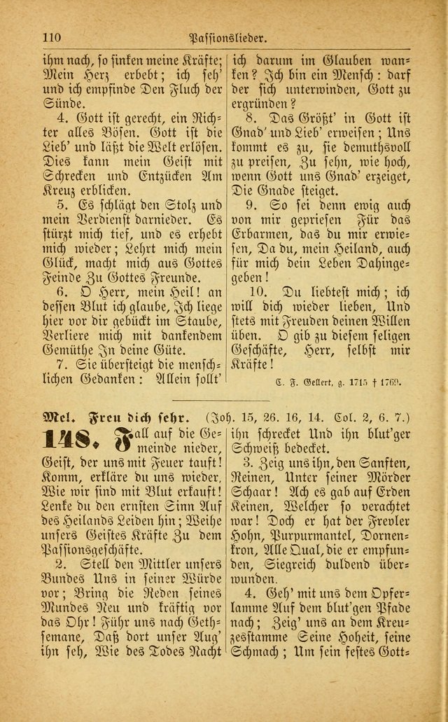 Deutsches Gesangbuch: für den Evangelisch-Lutherische Kirche in den Vereinigten Staaten herausgegen mit kirchlicher Genehmigung  page 164