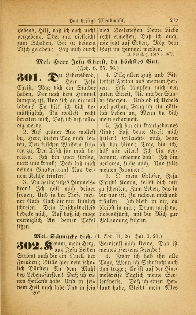 Deutsches Gesangbuch: für den Evangelisch-Lutherische Kirche in den Vereinigten Staaten herausgegen mit kirchlicher Genehmigung  page 271