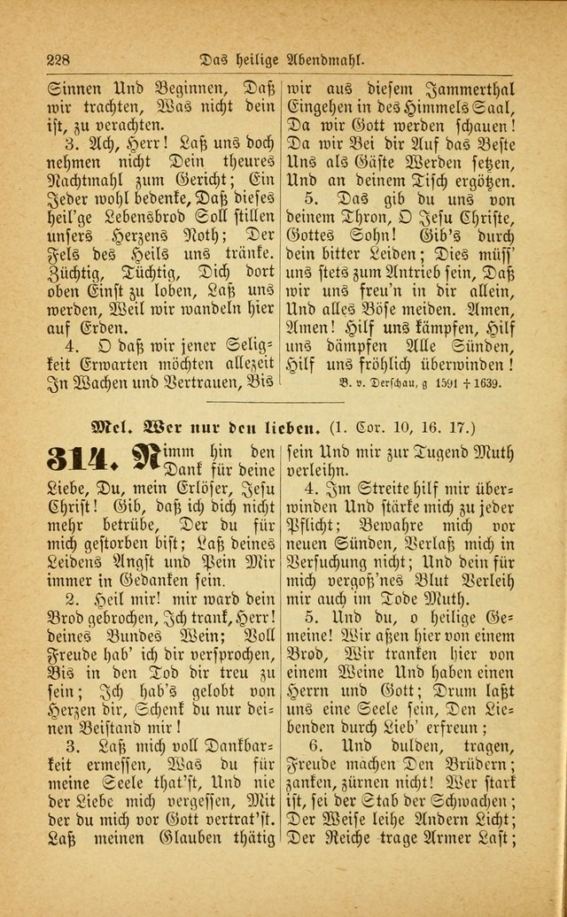 Deutsches Gesangbuch: für den Evangelisch-Lutherische Kirche in den Vereinigten Staaten herausgegen mit kirchlicher Genehmigung  page 282