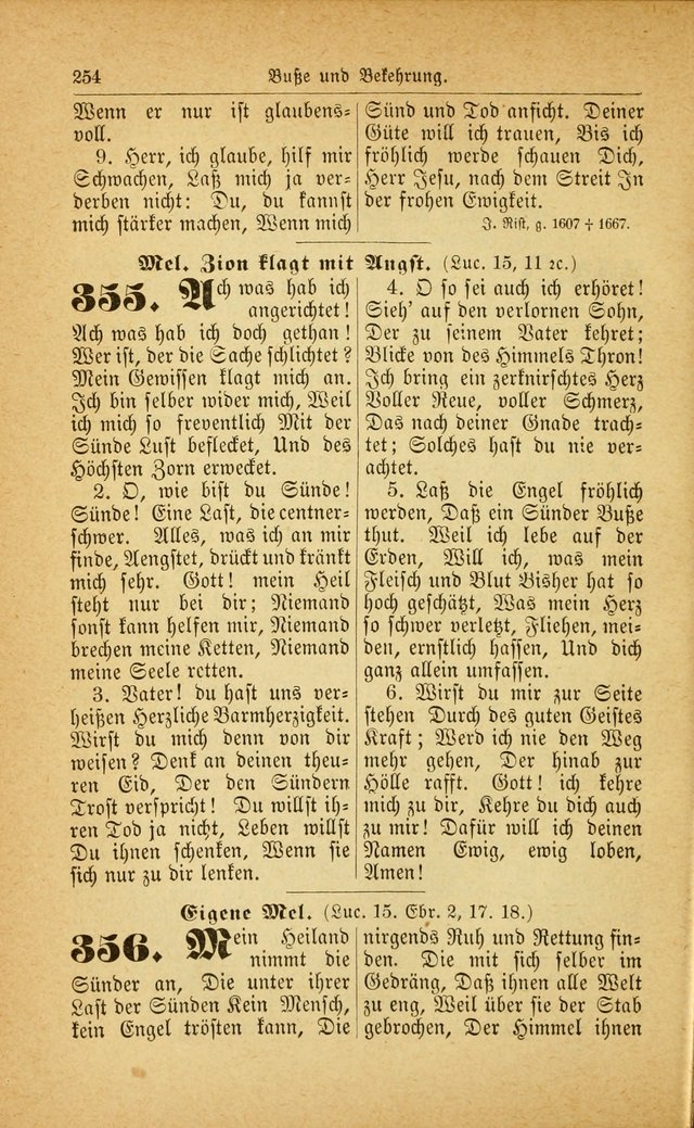 Deutsches Gesangbuch: für den Evangelisch-Lutherische Kirche in den Vereinigten Staaten herausgegen mit kirchlicher Genehmigung  page 308