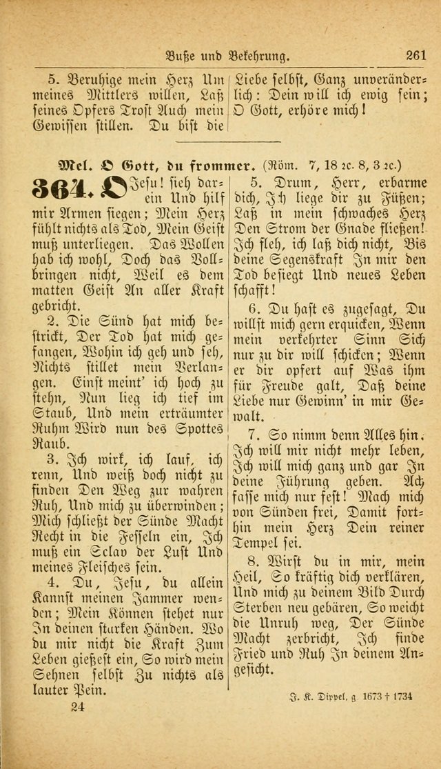 Deutsches Gesangbuch: für den Evangelisch-Lutherische Kirche in den Vereinigten Staaten herausgegen mit kirchlicher Genehmigung  page 315