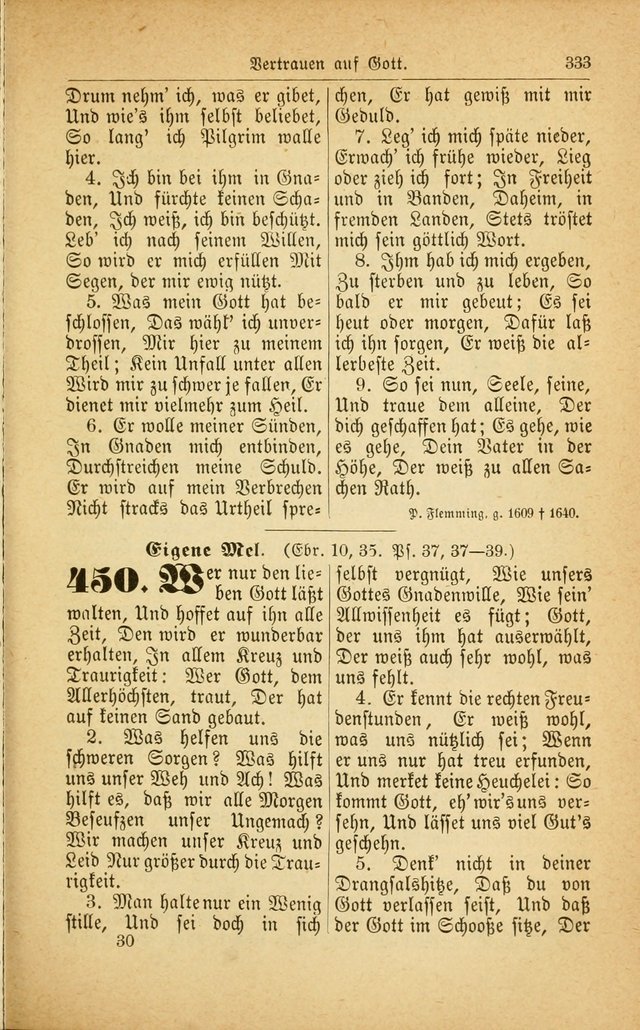 Deutsches Gesangbuch: für den Evangelisch-Lutherische Kirche in den Vereinigten Staaten herausgegen mit kirchlicher Genehmigung  page 387