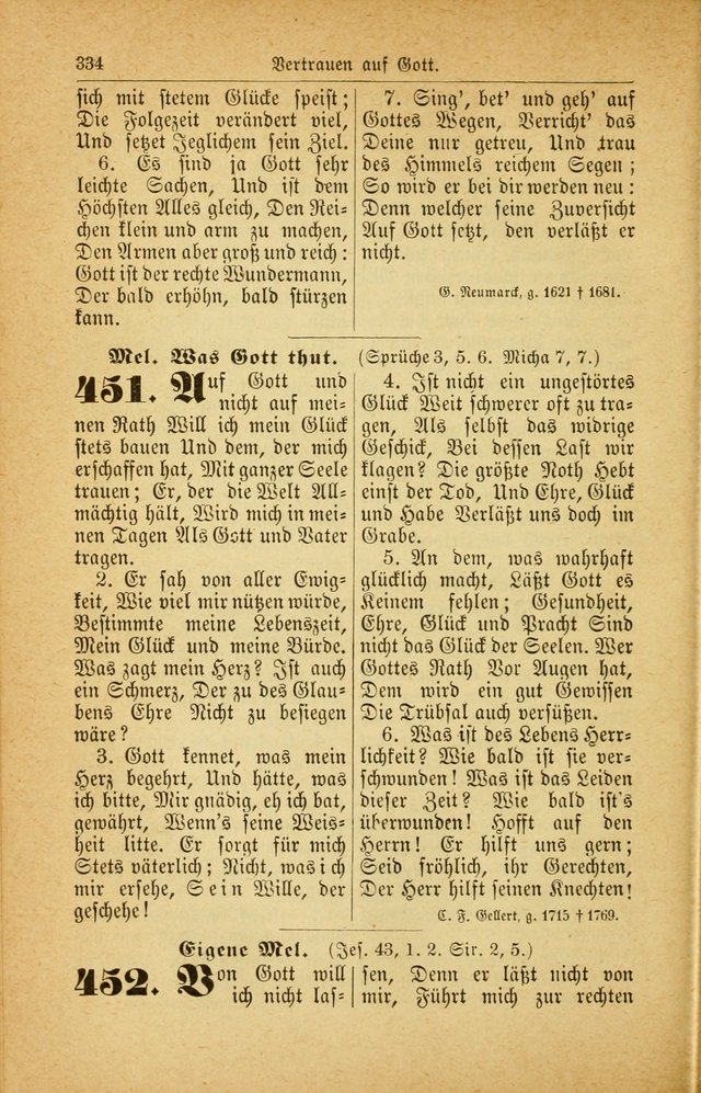 Deutsches Gesangbuch: für den Evangelisch-Lutherische Kirche in den Vereinigten Staaten herausgegen mit kirchlicher Genehmigung  page 388