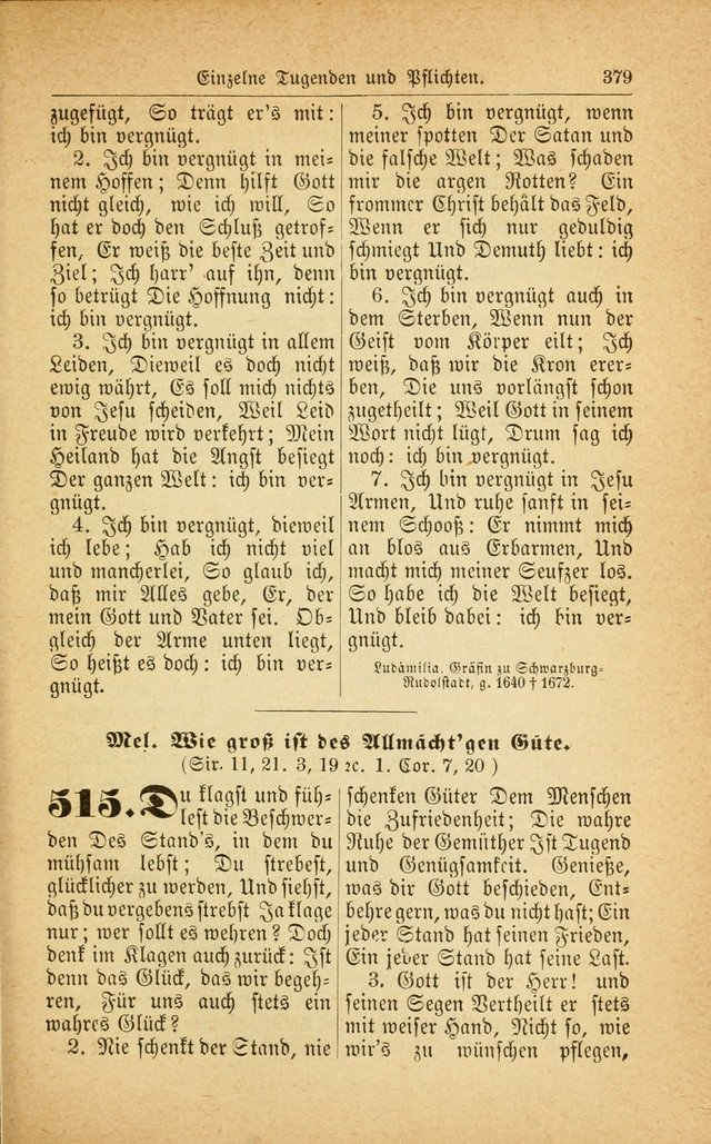 Deutsches Gesangbuch: für den Evangelisch-Lutherische Kirche in den Vereinigten Staaten herausgegen mit kirchlicher Genehmigung  page 433