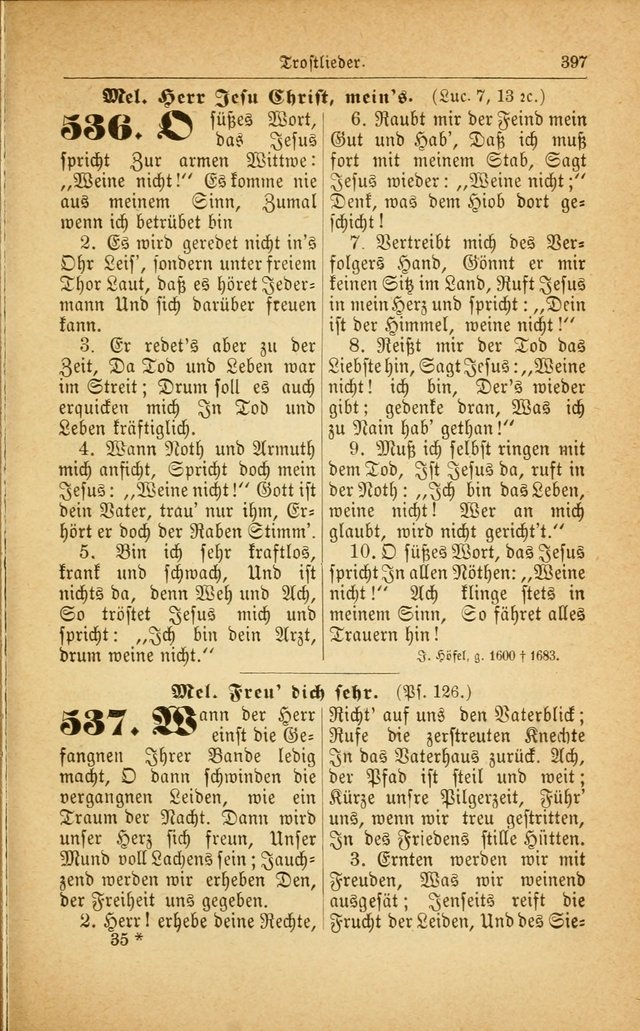 Deutsches Gesangbuch: für den Evangelisch-Lutherische Kirche in den Vereinigten Staaten herausgegen mit kirchlicher Genehmigung  page 451