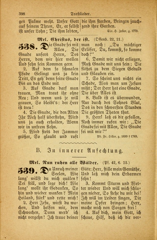 Deutsches Gesangbuch: für den Evangelisch-Lutherische Kirche in den Vereinigten Staaten herausgegen mit kirchlicher Genehmigung  page 452