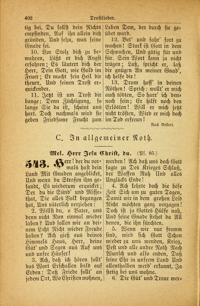Deutsches Gesangbuch: für den Evangelisch-Lutherische Kirche in den Vereinigten Staaten herausgegen mit kirchlicher Genehmigung  page 456