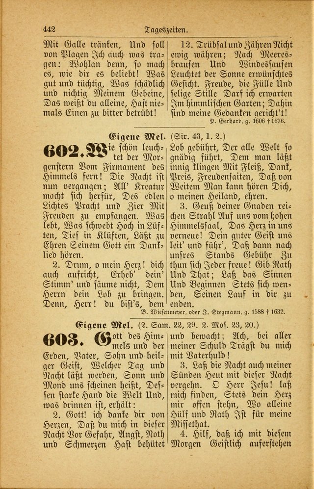 Deutsches Gesangbuch: für den Evangelisch-Lutherische Kirche in den Vereinigten Staaten herausgegen mit kirchlicher Genehmigung  page 496