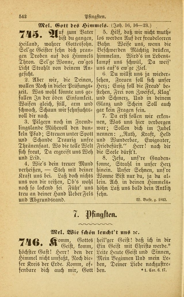 Deutsches Gesangbuch: für den Evangelisch-Lutherische Kirche in den Vereinigten Staaten herausgegen mit kirchlicher Genehmigung  page 596