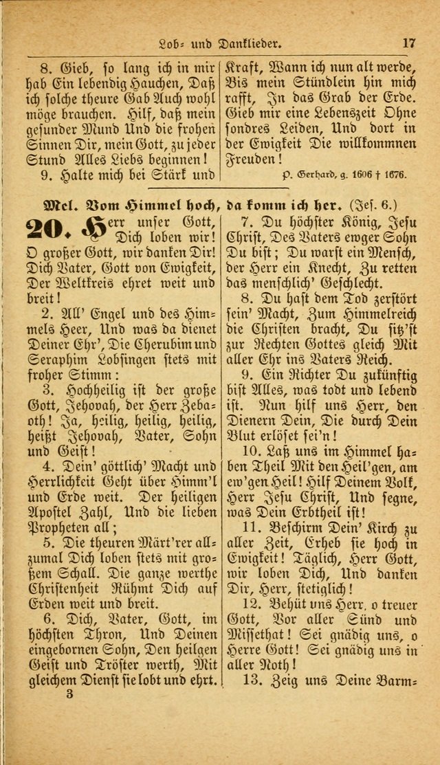 Deutsches Gesangbuch: für den Evangelisch-Lutherische Kirche in den Vereinigten Staaten herausgegen mit kirchlicher Genehmigung  page 71