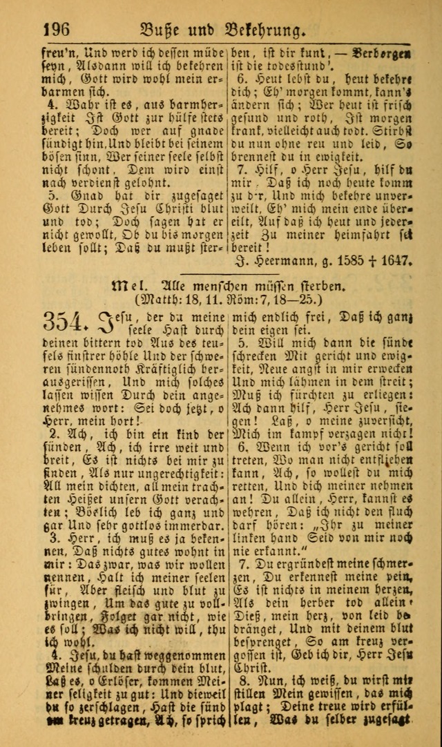 Deutsches Gesangbuch für die Evangelisch-Luterische Kirche in den Vereinigten Staaten: herausgegeben mit kirchlicher Genehmigung (22nd aufl.) page 198