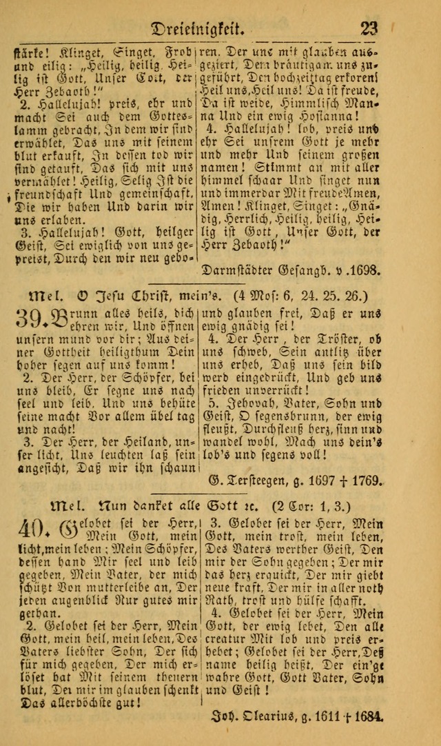 Deutsches Gesangbuch für die Evangelisch-Luterische Kirche in den Vereinigten Staaten: herausgegeben mit kirchlicher Genehmigung (22nd aufl.) page 23