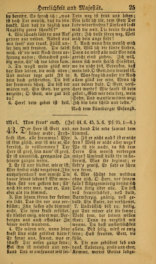 Deutsches Gesangbuch für die Evangelisch-Luterische Kirche in den Vereinigten Staaten: herausgegeben mit kirchlicher Genehmigung (22nd aufl.) page 25