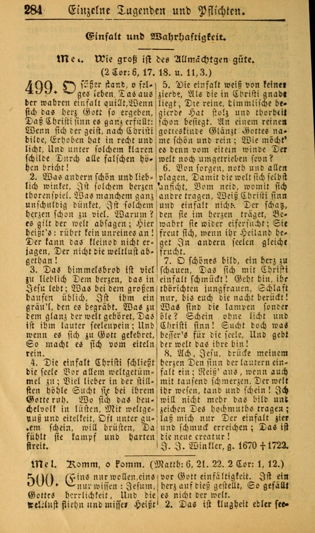 Deutsches Gesangbuch für die Evangelisch-Luterische Kirche in den Vereinigten Staaten: herausgegeben mit kirchlicher Genehmigung (22nd aufl.) page 286