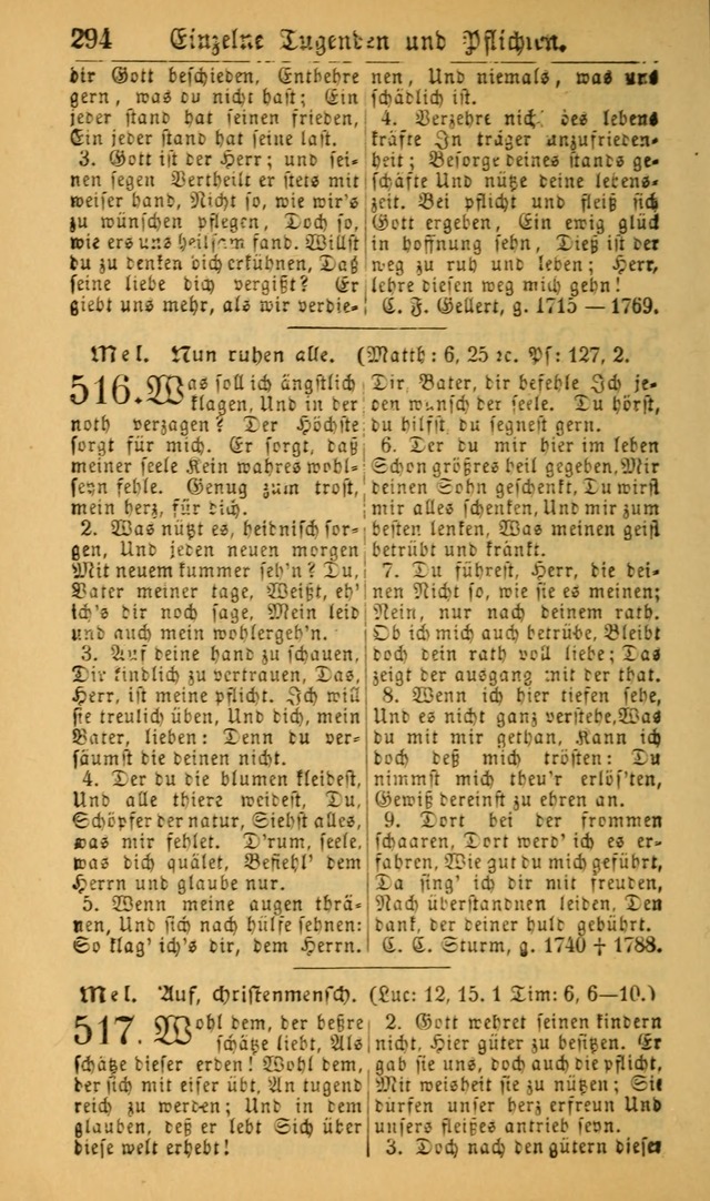 Deutsches Gesangbuch für die Evangelisch-Luterische Kirche in den Vereinigten Staaten: herausgegeben mit kirchlicher Genehmigung (22nd aufl.) page 296