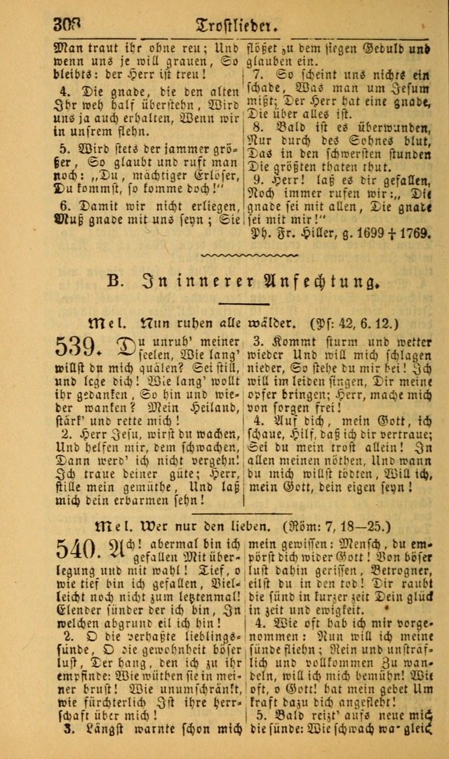 Deutsches Gesangbuch für die Evangelisch-Luterische Kirche in den Vereinigten Staaten: herausgegeben mit kirchlicher Genehmigung (22nd aufl.) page 310